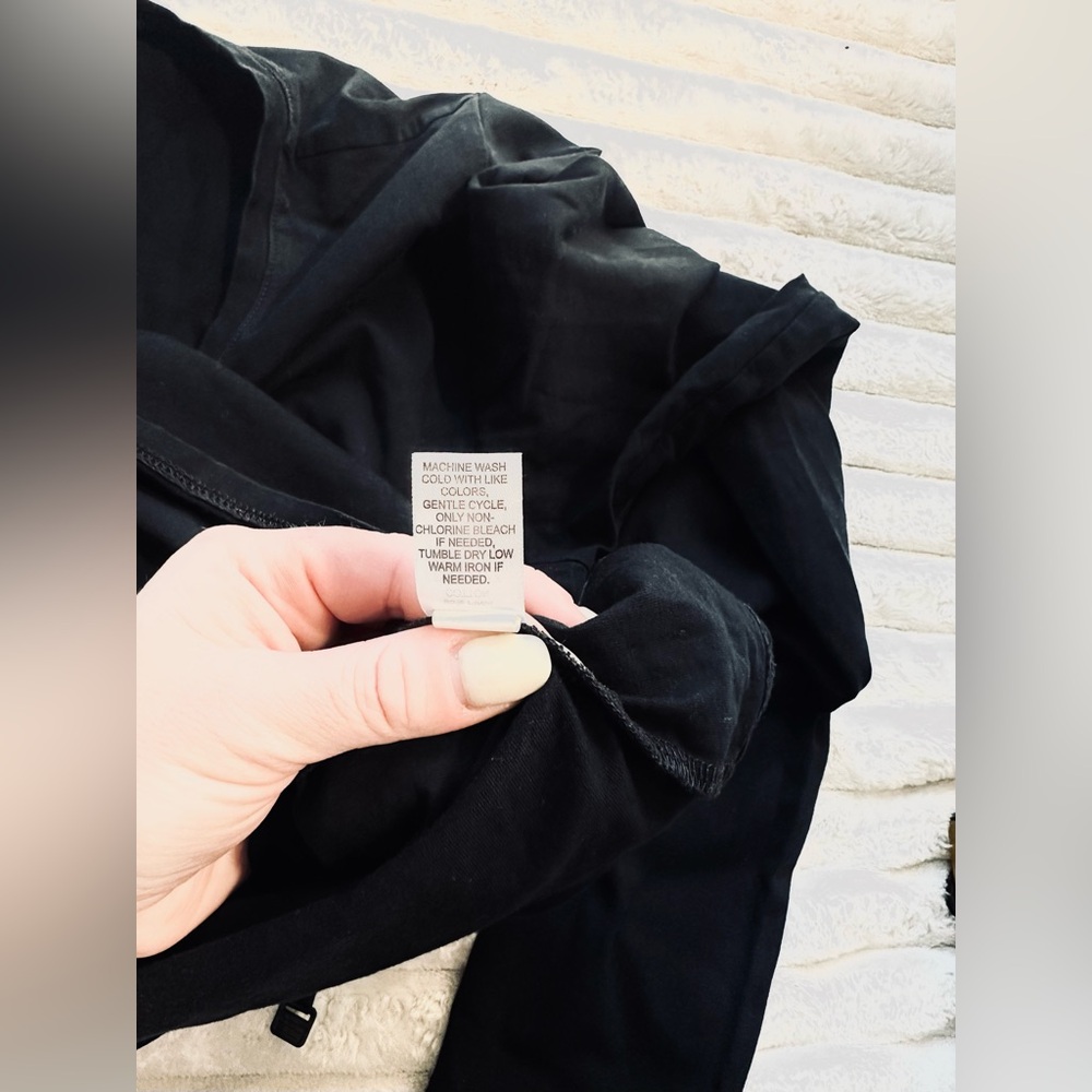 J JILL Pure Jill Long Sleeve, Black T Shirt, Size Small S - Picture 8 of 9
